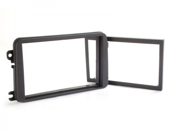 Radioblende SEAT SKODA VW 2DIN schwarz Soft Touch