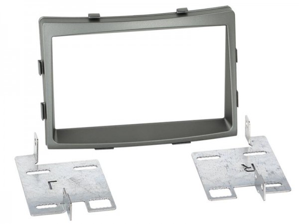 2-DIN Radioblende SsangYong Rodius 2013-> dunkel-silber