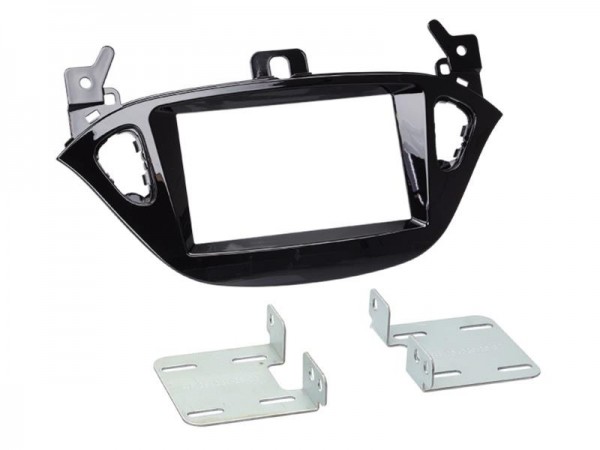 2-DIN Radioblende Opel Adam 2013 > Klavierlack / schwarz