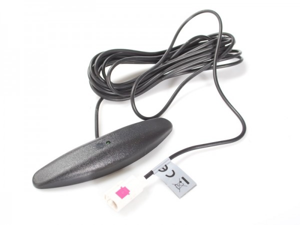 Glasklebe Antenne AM/FM aktiv FAKRA (F) blau Buchse