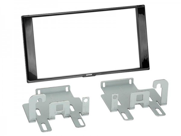 2-DIN Radioblende Nissan Pulsar 2015- > Klavierlack / schwarz