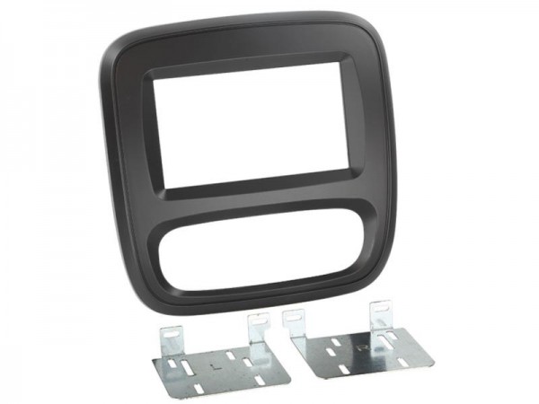 2-DIN Radioblende Renault Trafic / Opel Vivaro 2014-> schwarz