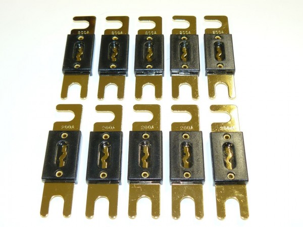 ANL Sicherung vergoldet 250 Ampere 10er Paket