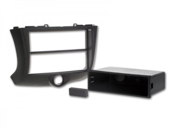 Radioblende TOYOTA Yaris 2003-06 2DIN mit Fach schwarz