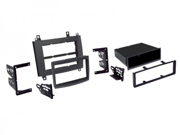 2-DIN Radioblende mit Fach Cadillac CTS / SRX schwarz