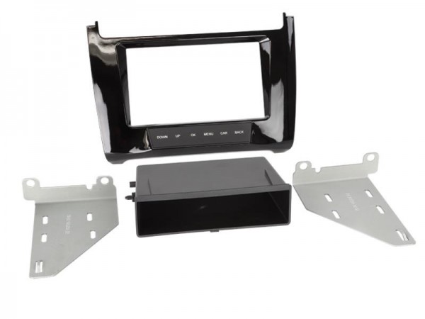 2-DIN Radioblende mit Fach VW Polo V (Typ 6C) piano black