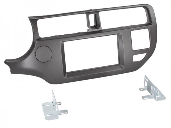 2-DIN Radioblende Kia Rio 9/2011 > anthrazit