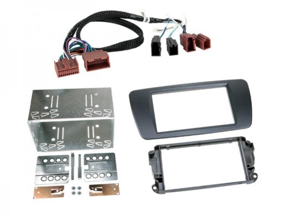 2-DIN Radioblende Seat Ibiza 2014-> > Galway grau