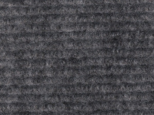 Moquette grau meliert , gerippt - Meterware!