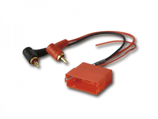 MINI ISO Buchse auf 2x Cinch AUDI SKODA VW