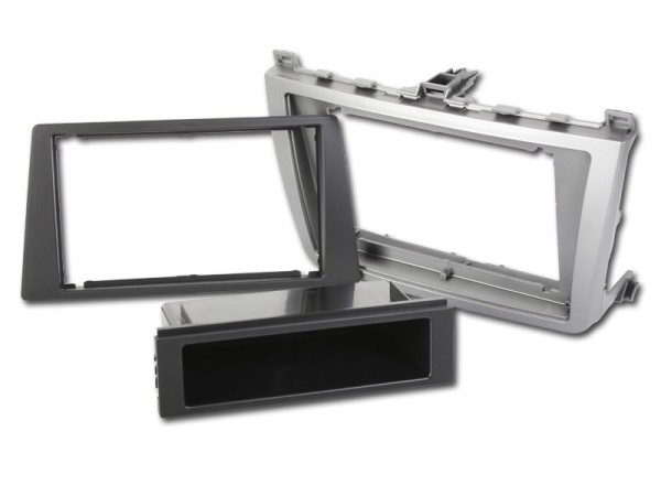 Radioblende MAZDA 6 (GH) ab 2008-12 2DIN mit Fach silber-schwarz