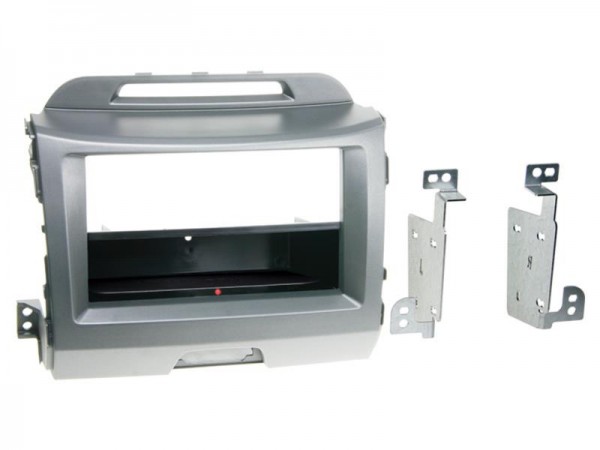 2-DIN Radioblende mit Fach Kia Sportage 2010 > grau