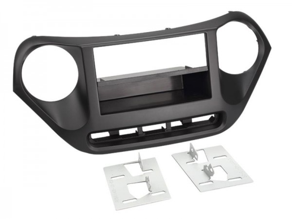 2-DIN Radioblende mit Fach Hyundai I10 10/2013 > schwarz