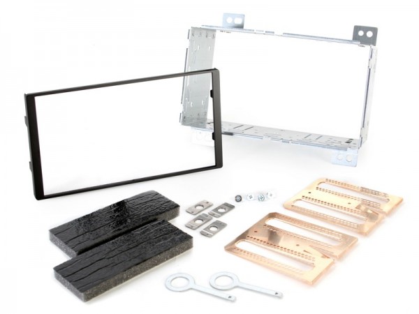Radioblende Kia Carnival 2006-11 2DIN schwarz Installer Kit