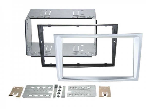 2-DIN Radioblende Opel Astra / Corsa D / Zafira matt-chrom