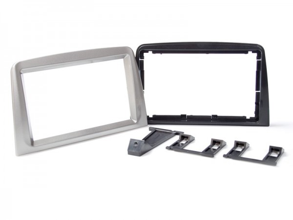 Radioblende ALFA ROMEO Mito (955) 2008-18 2DIN silber high gloss