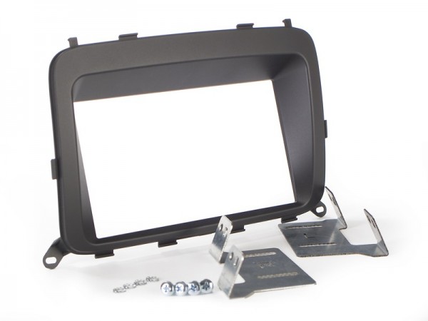 Radioblende KIA Carens (RP) ab 2013-19 2DIN schwarz Installer Kit