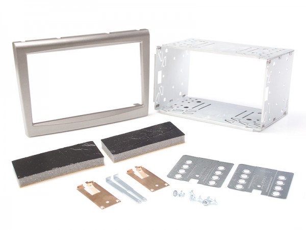 Radioblende PORSCHE 911 Boxster Cayman 2004-09 2DIN silver