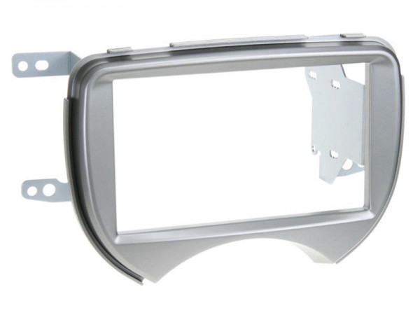 2-DIN Kit Nissan Micra (K13) 2011->08/2013 silber