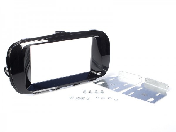 Radioblende KIA Soul ab 2014-19 2DIN piano black Installer kit