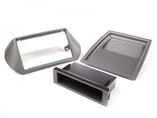 Radioblende Citroen Nemo, Fiat Fiorino, Peugeot Bipper 2DIN/Fach dunkelgrau