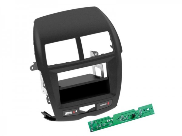 2-DIN Radioblende mit Fach Mitsubishi ASX 2010 > schwarz