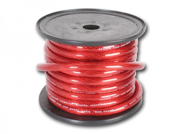 Stromkabel 35qmm Rollenware rot CCA