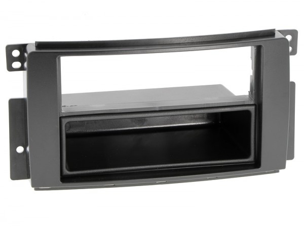 Radioblende Smart ForTwo 2007-10, ForFour 2004-06 2DIN mit Fach schwarz