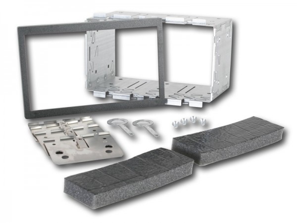 Metall Installations Kit für Doppel ISO Blenden mit 113 mm Höhe