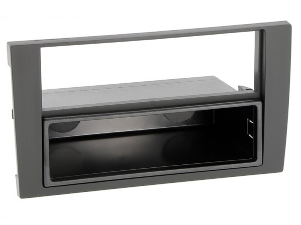 Radioblende Audi A4 2007-09, Seat Exeo ab 2009 2DIN mit Fach schwarz