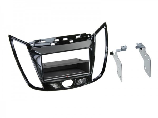 2-DIN Radioblende Inbay® Ford C-Max / Kuga Klavierlack / schwarz