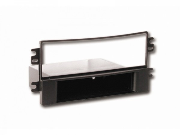 Radioblende KIA Carens (FJ) 2002-06 1DIN schwarz mit Fach