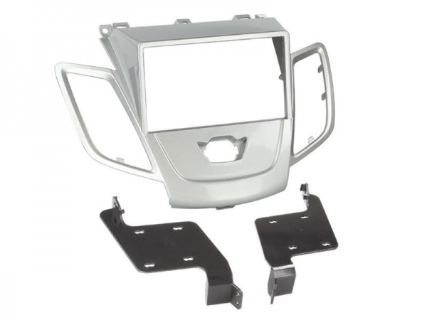 2-DIN Radioblende Ford Fiesta 2008 > (ohne Display) silber