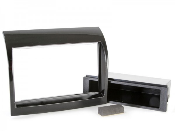 Radioblende Citroen Jumper, Fiat Ducato, Peugeot Boxer 2011 2DIN+Fach pianoblack