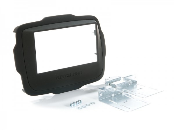 Radioblende JEEP Renegade ab 2014 2DIN Since1941+Soft Touch black Installer Kit