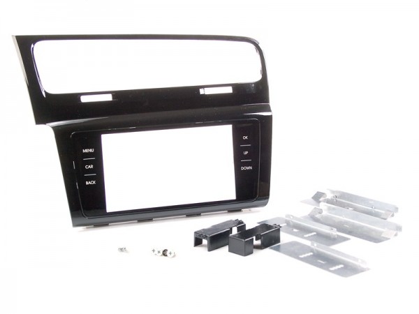 HQ Radioblende VW Golf VII 2DIN piano black Installer Kit