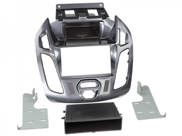 2-DIN Radioblende Ford Transit / Tourneo Connect (mit Fach) Nebula