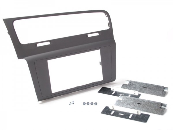 Radioblende VW Golf VII flach schwarz Soft Touch