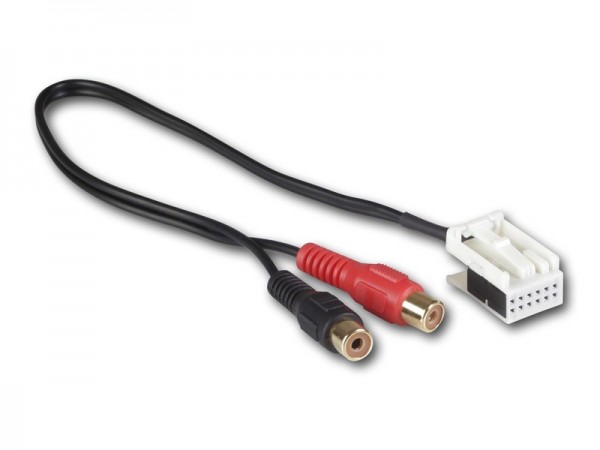 AUX IN Adapter AUDI ab Bj. 2006 mit Quadlock auf Cinch