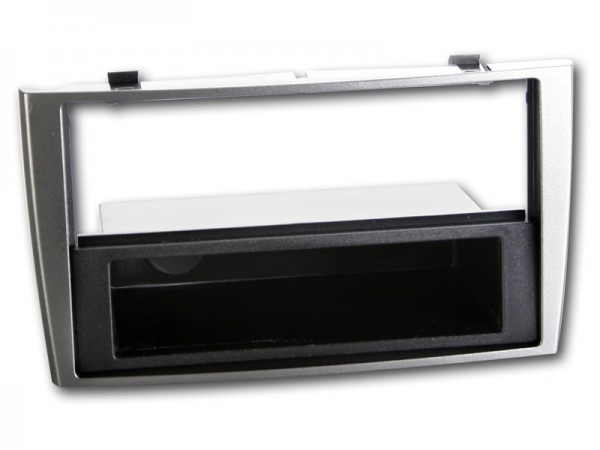 Radioblende Peugeot 308 ab 2007 2DIN mit Fach silber