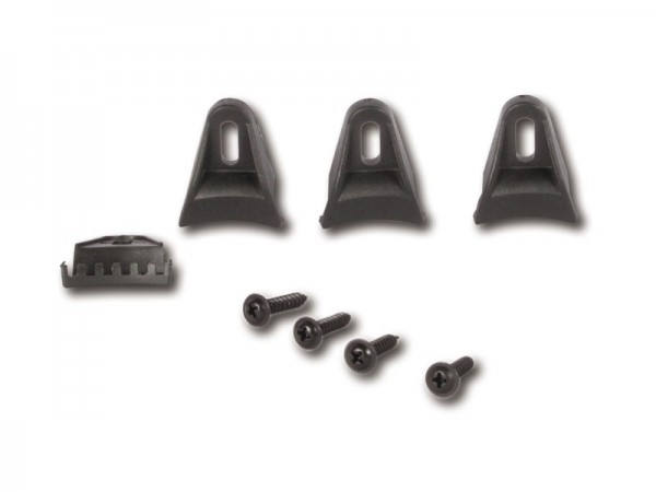 Befestigungsset für Lautsprechergitter mit 4 Klammern und 4 Schauben