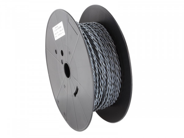 Lautsprecherkabel verdrillt 2x1.50mm² grau/grau-schwarz 100m