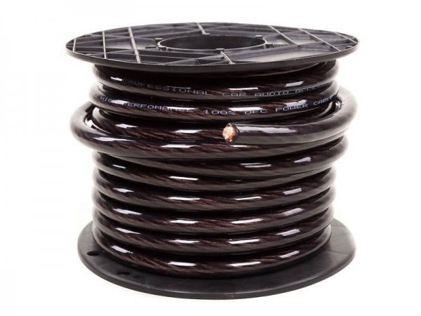 Stromkabel 50qmm Rollenware KUPFER schwarz 15m