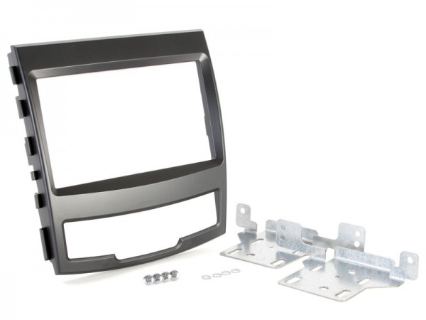 Radioblende Ssangyong Korando ab 2010 2DIN schwarz Installer Kit