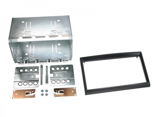 2-DIN Radioblende Citroen / Peugeot / Fiat / Toyota schwarz