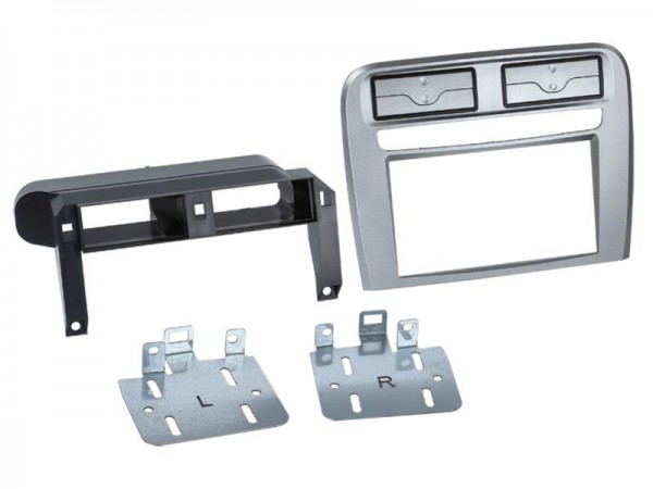 2-DIN Radioblende Fiat Grande Punto 2005->2010 anthrazit metallic