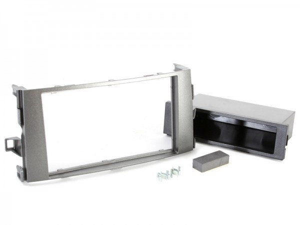 Radioblende Toyota Auris ab 2007-12 2DIN mit Fach silber