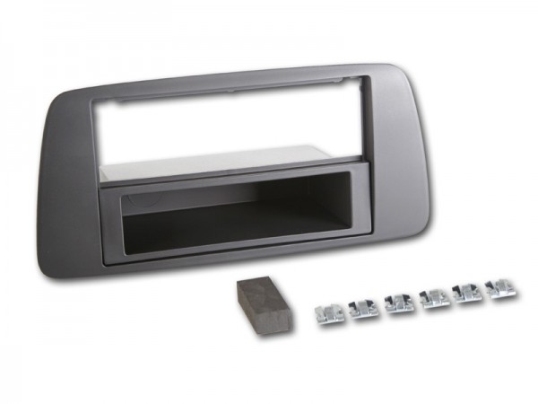 Radioblende Seat Ibiza 2008-13 2DIN mit Fach schwarz-anthrazit