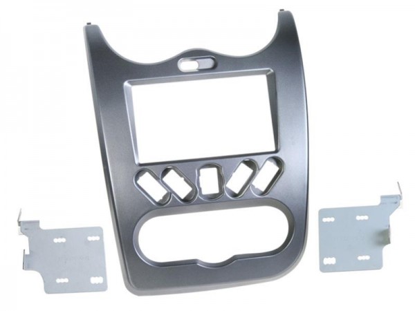 2-DIN Radioblende Dacia Duster / Logan / Sandero > grau