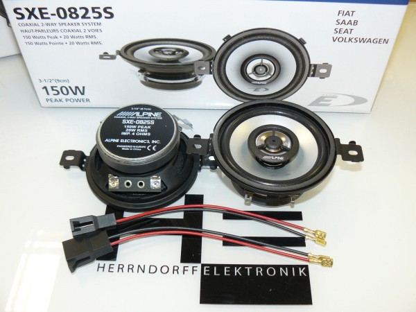 Alpine Lautsprecher Set passend für Fiat Punto 176 Armaturenbrett